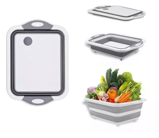 🥗 TABLA DE PICAR PLEGABLE 3 EN 1 ✨ + ENVÍO GRATIS