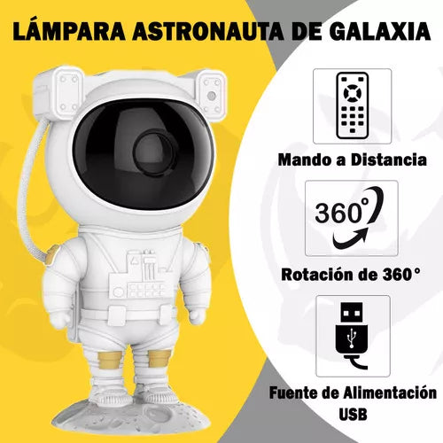 🚀 NUEVO PROYECTOR DE GALAXIA ASTRONAUTA CON BASE LUNAR 🌙 + ENVÍO GRATIS