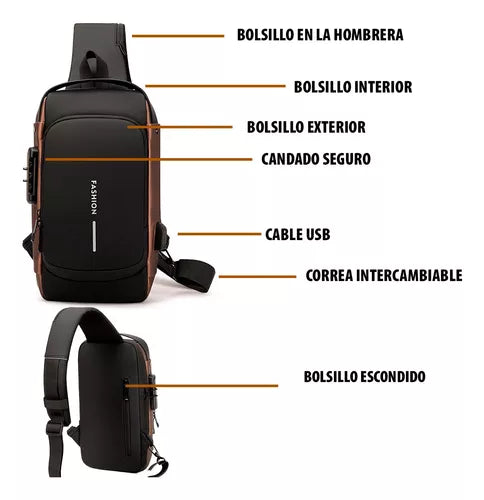 🎒 BOLSO MOCHILA ANTIROBO 🛡️+ ENVÍO GRATIS